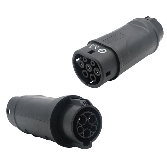Adaptateur intégré monophasé 16A / 32A sans câble de la prise de type 1 à la fiche de type 2