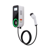 Station de charge Wallbox EV JT30 RFID （16A 32A 7.2KW 11KW 22KW） avec 5m ou longueur personnalisée SAE J1772 Câble et Câble IEC 62196