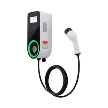 Station de charge Wallbox EV JT30 RFID （16A 32A 7.2KW 11KW 22KW） avec 5m ou longueur personnalisée SAE J1772 Câble et Câble IEC 62196