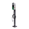 Station de charge Wallbox EV JT30 RFID （16A 32A 7.2KW 11KW 22KW） avec 5m ou longueur personnalisée SAE J1772 Câble et Câble IEC 62196