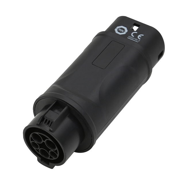 Adaptateur EV de type1 à type 2 16A / 32A monophasé sans câble de 32A de type 1 (SAE J1772) mâle à type 2 (IEC62196)