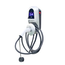 JT20 Basic EV Charging Station （16A 32A 7.2KW 11KW 22KW） avec 5m ou câble personnalisé SAE J1772 & IEC 62196-2 Plug-Evtaurus 